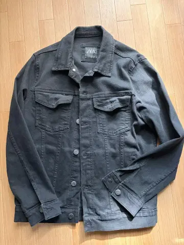 ZARA 블랙 데님 자켓 M
