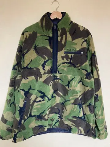 HUF 하프 리버서블 하프 지퍼 BLACK/카모플라쥬