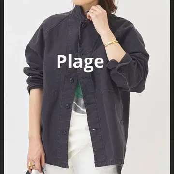 Plage 플라주 Army 셔츠 자켓 블랙 36