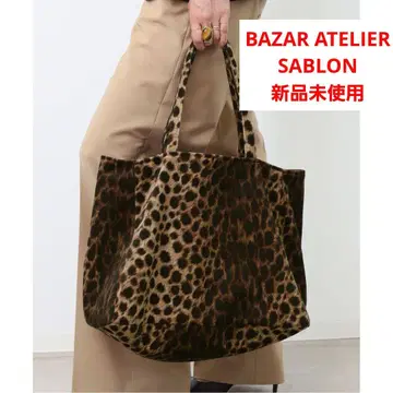 BAZAR ATELIER SABLON LEOPARD TOTE BAG