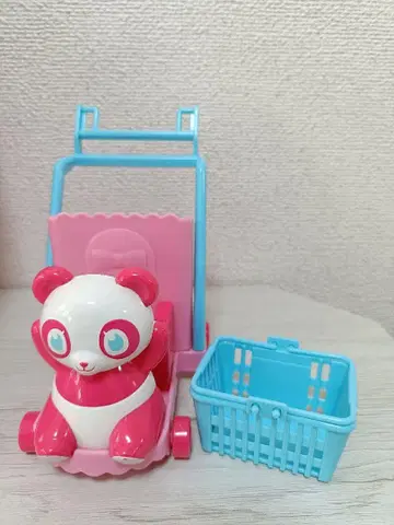 리카짱 쇼핑 팬더 카트 쇼핑 바스켓 포함