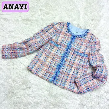 ANAYI 노카라 트위드 자켓  근년 택