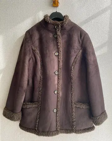 LL 비 L.L.Bean 페이크 무스탕 보아 하프 코트 자켓