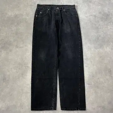 랭글러 W32 블랙 데님 구제 의류 블랙 15372