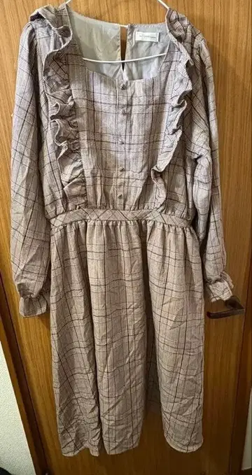 m petit 시마무라 아오키 미사코 콜라보 원피스 체크 LL 사이즈