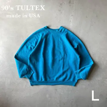 90s USA제 레어 컬러 TULTEX 무지 맨투맨 러셀 저지