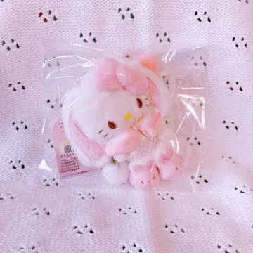 산리오 헬로키티 토끼 룸웨어 시리즈 봉제 인형 마스코트