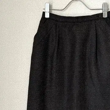 JEUNE CINQUANTE 무릎 기장 스커트 백 슬릿 포켓 울 혼방