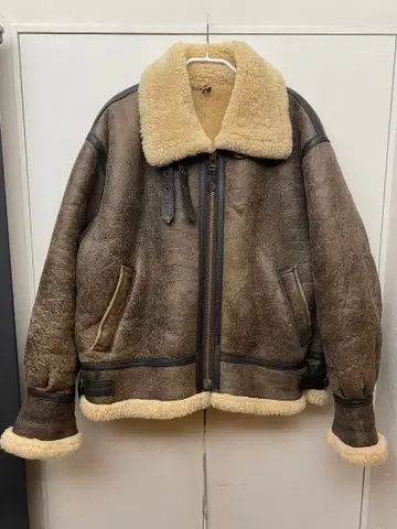 90s B-3 리얼 무스탕 플라이트 자켓 에어포스 빈티지