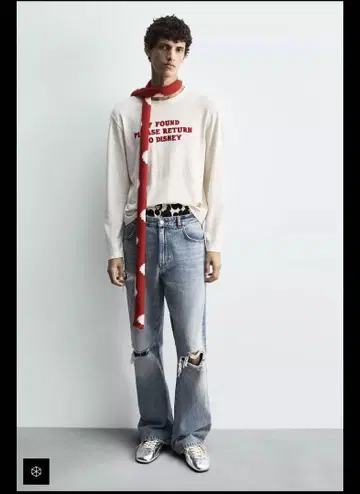 ZARA HARRY LAMBERT 콜라보 가죽 스니커즈 44