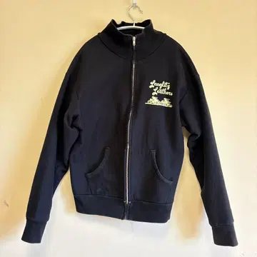 랑글리츠 레더스 지퍼 후드티 블랙 XL