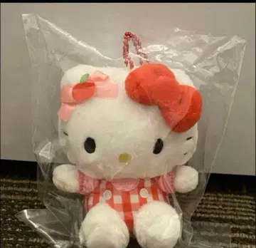 한국 한정판 애플 카페 헬로키티 키링 봉제 인형