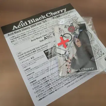 Acid Black Cherry QED 시리얼 넘버 혜택 키링