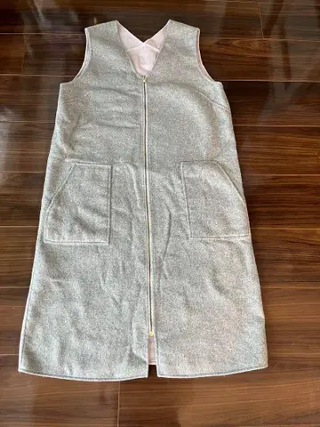 콜라주 리버서블 슬리브리스 원피스