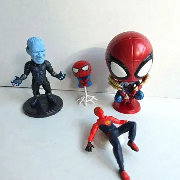 스파이더맨 일렉트로 피규어 4체 세트