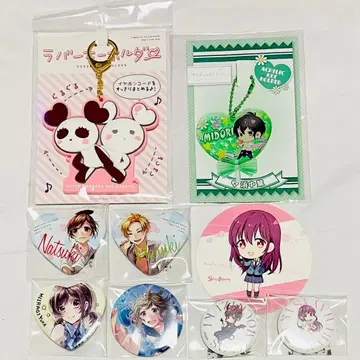 HoneyWorks 곰빵 러버 키링 캔뱃지 하니와