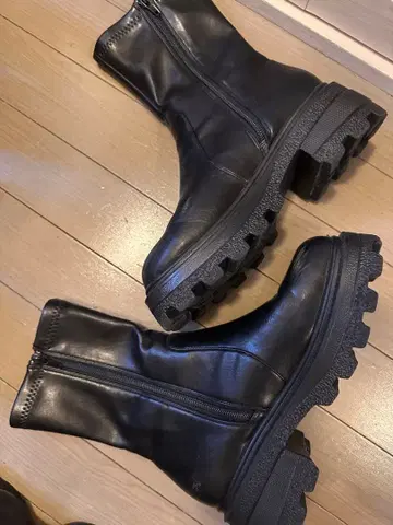 한국 스타일 미들 부츠