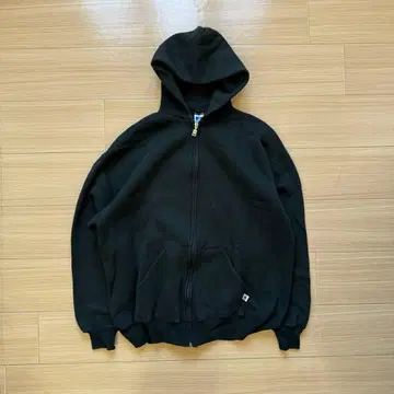 집업 후드티 러셀 90s 블랙