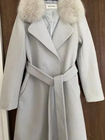 MISCH MASCH 퍼 부착 롱 코트