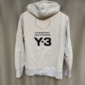 Y-3 후드 부착 후드 맨투맨 화이트