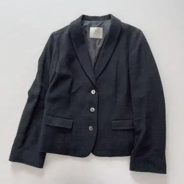 새상품급 샐리 스콧 트위드 테일러드 자켓 블랙 사이즈 9호
