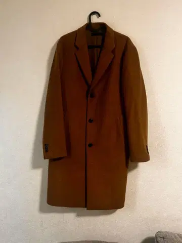 브라운 울 피코트