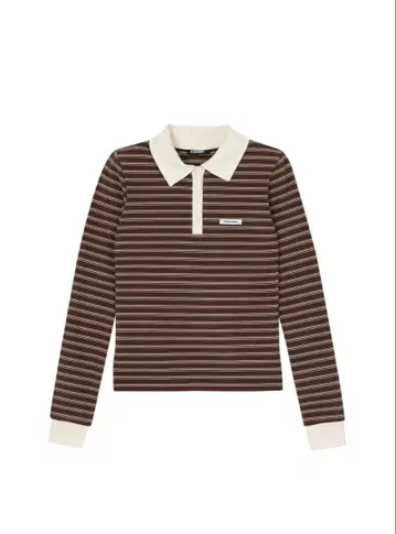 CRANK Multi-stripe polo shirt_brown