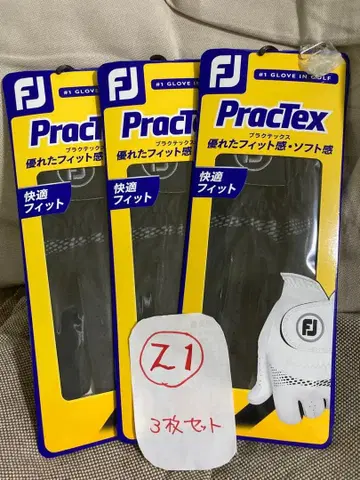 새상품 FJ 프랙틱스 골프 그로브 사이즈 21 왼쪽 3개 블랙