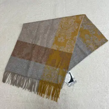 택 포함 새상품 Aquascutum 캐시미어 100% 머플러 스톨