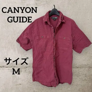 CANYON GUIDE 반팔 셔츠 M 사이즈 빨간색