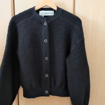 THE SHINZONE 케이프 린 가디건 울 블랙