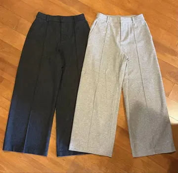 UNIQLO 브러쉬드 저지 와이드 팬츠