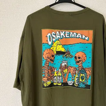 힐즈 필드 OSAKEMAN T셔츠 올리브 그린