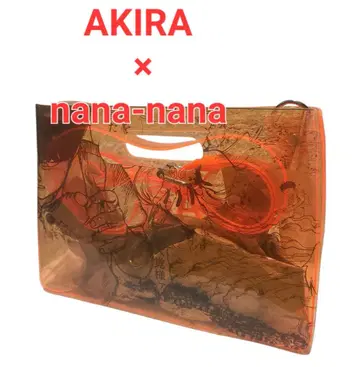 AKIRA x nana-nana 투명 숄더백 A5 오렌지