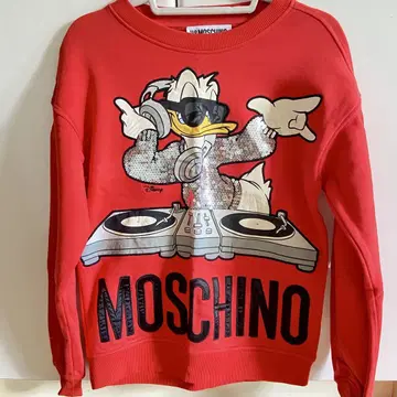 H&M MOSCHINO 도널드 덕 맨투맨 XS