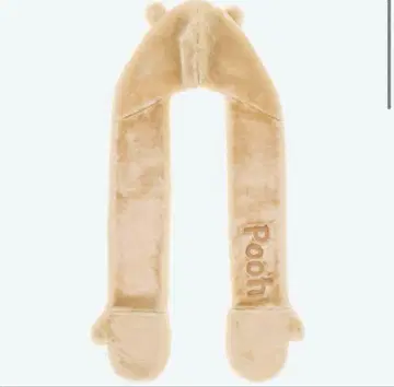 디즈니 푸우 후드 부착 머플러