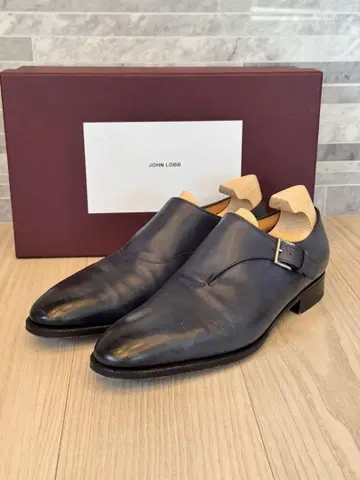 존 롭 스트랩 드레스 신발 네이비 8.5