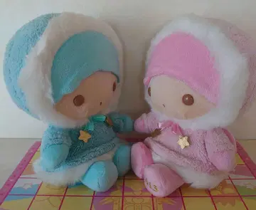 산리오 키키라라 손잡기 크리스마스 봉제 인형 리틀트윈스타