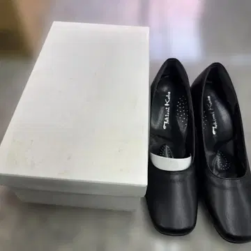 Tokimi Kato 블랙 하이힐 스퀘어토 펌프스 여성용