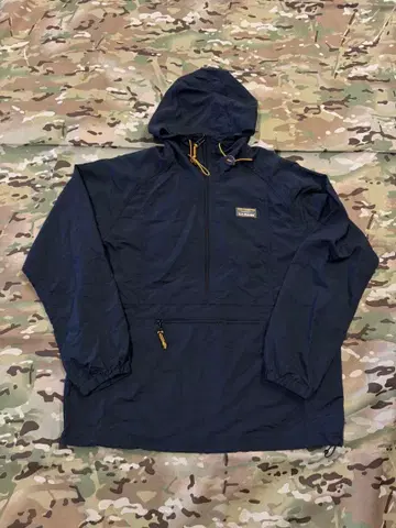 L.L.Bean 후드 부착 나일론 자켓 L 사이즈 풀오버 블랙