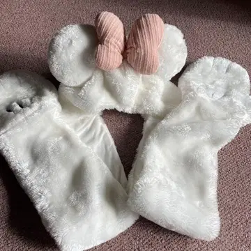 디즈니 리조트 마리 장갑 포함 머플러 팬캡