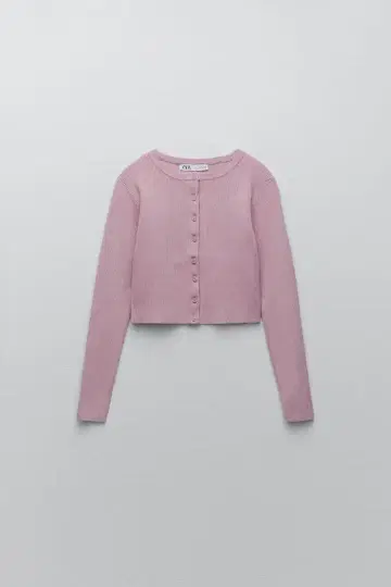 [ ZARA ] 가디건 핑크