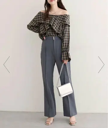 내추럴 꾸뛰르 하이웨스트 미 플레어 팬츠