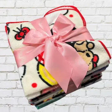 [ 새상품 ] sanrio 루프 포함 타월 5개 세트