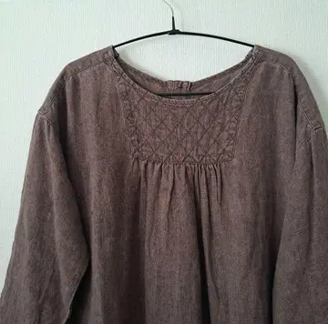 nest Robe 네스트로브 원피스 린넨 100% 브라운 가을