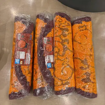 새상품 메라메라 열매 러그 매트 4개