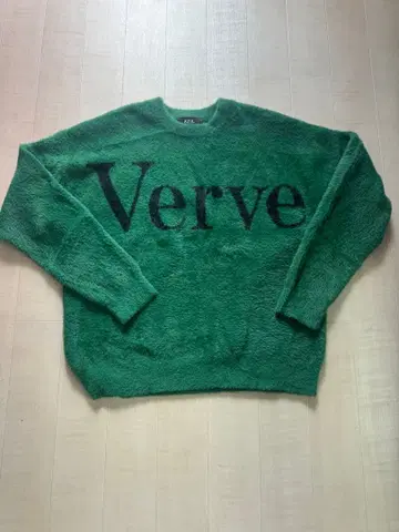 AZUL 그린 Verve 로고 니트 F