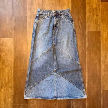 90년대~초기 GAP 이탈리아제 패치워크 데님 롱 스커트