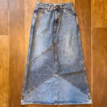 90년대~초기 GAP 이탈리아제 패치워크 데님 롱 스커트