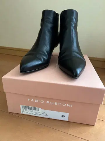 FABIO RUSCONI 블랙 숏부츠 39